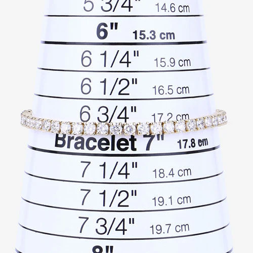 7.00 Carat Lab Grown Diamond 14K Yellow Gold Bracelet - Image 6