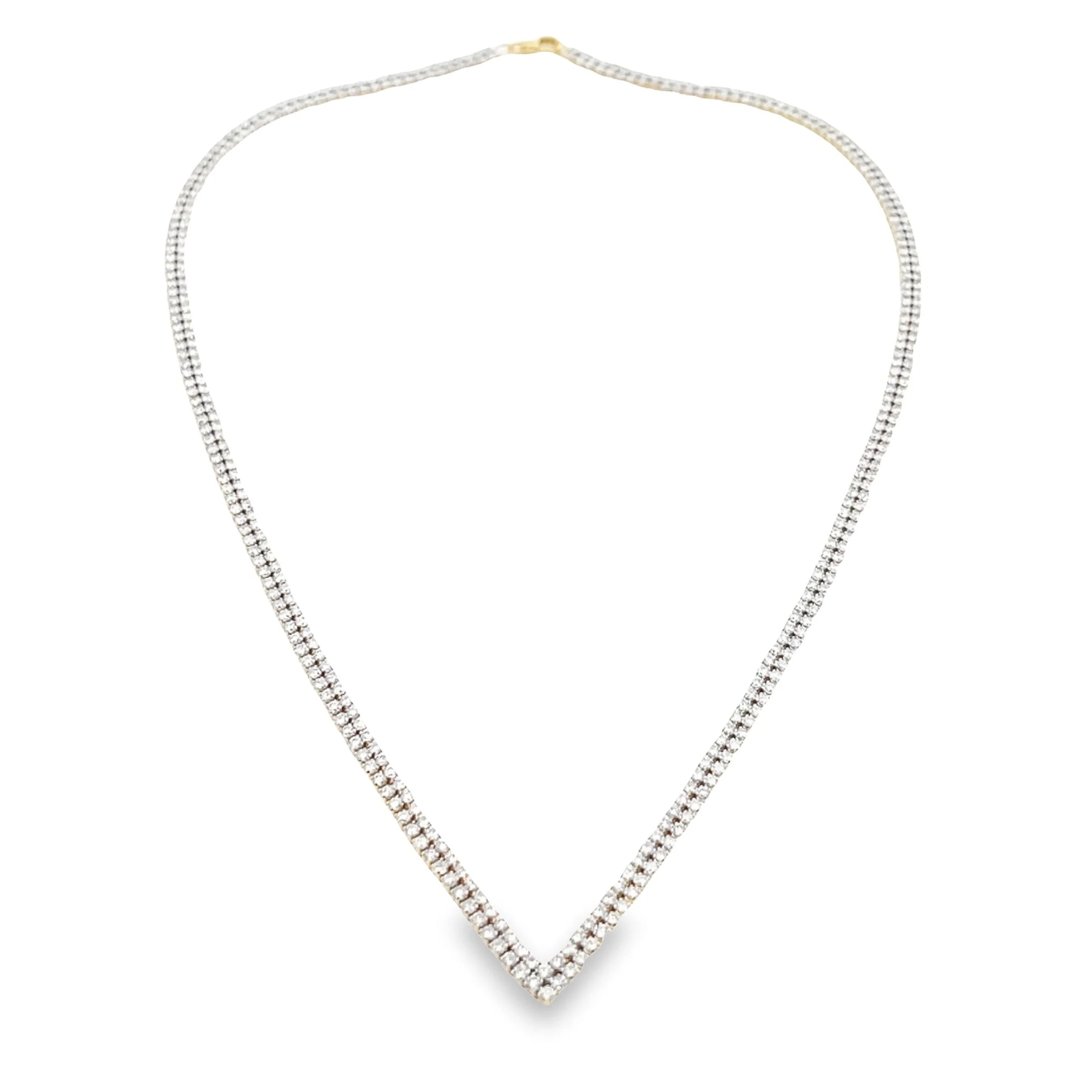 7.00ct Diamond Tennis Necklace 14KT Yellow Gold - Image 5