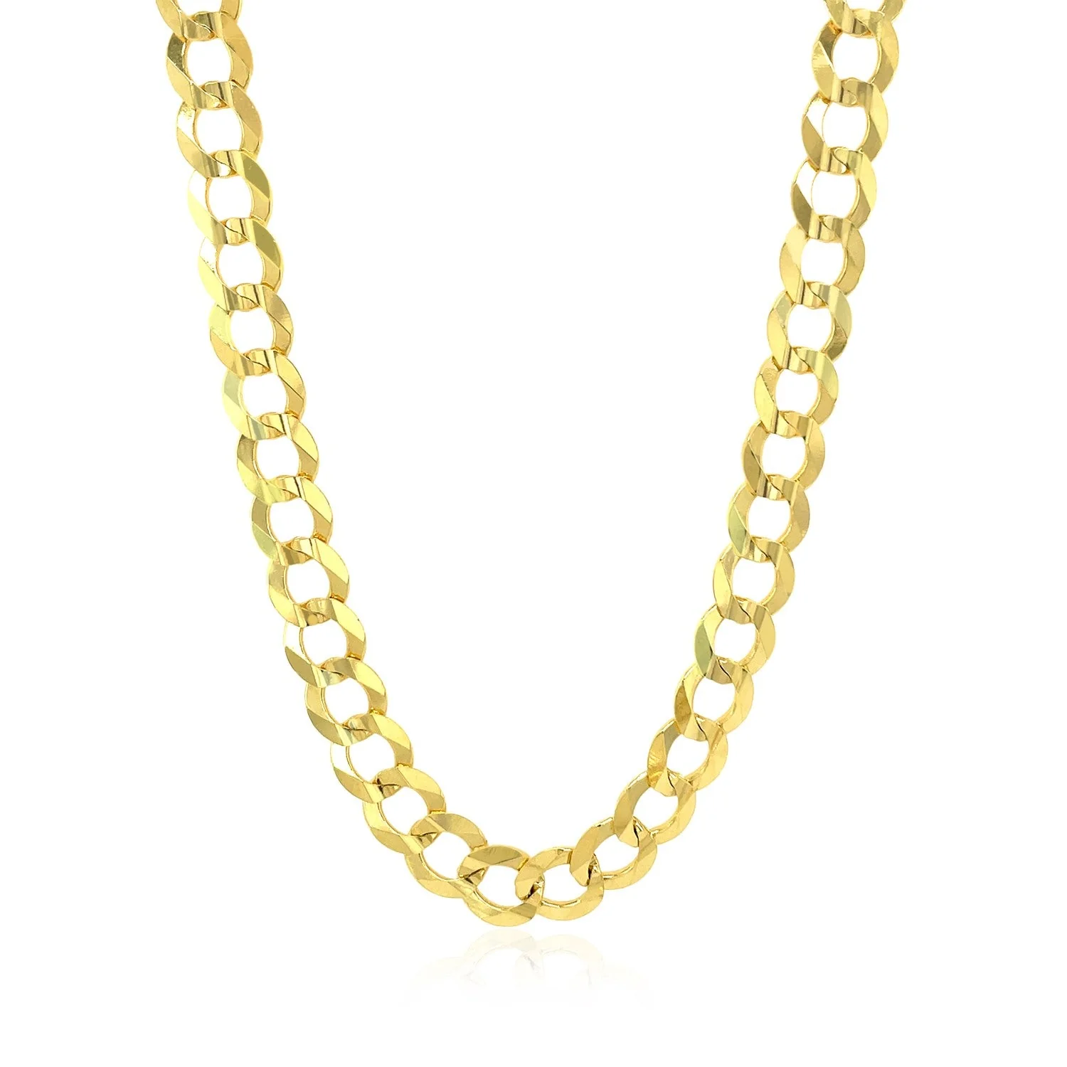 7.0mm 10k Yellow Gold Curb Chain - Image 7