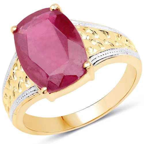 7.50 Carat Glass Filled Ruby .925 Sterling Silver Ring - Image 5
