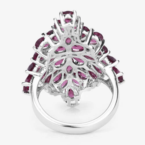7.52 Carat Genuine Rhodolite .925 Sterling Silver Ring - Image 10