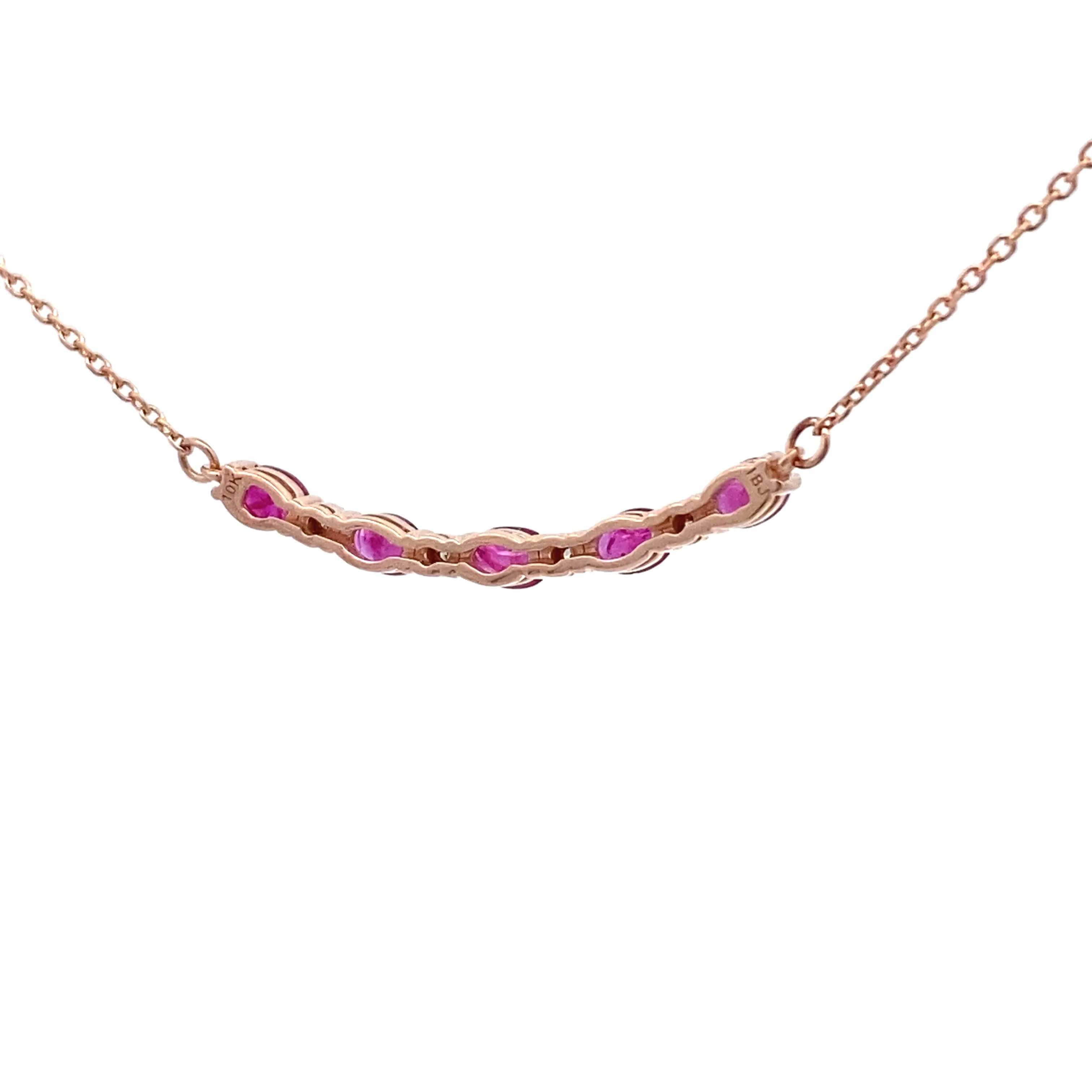 .73ct Ruby Diamond Fashion Pendants 10KT Rose Gold - Image 2