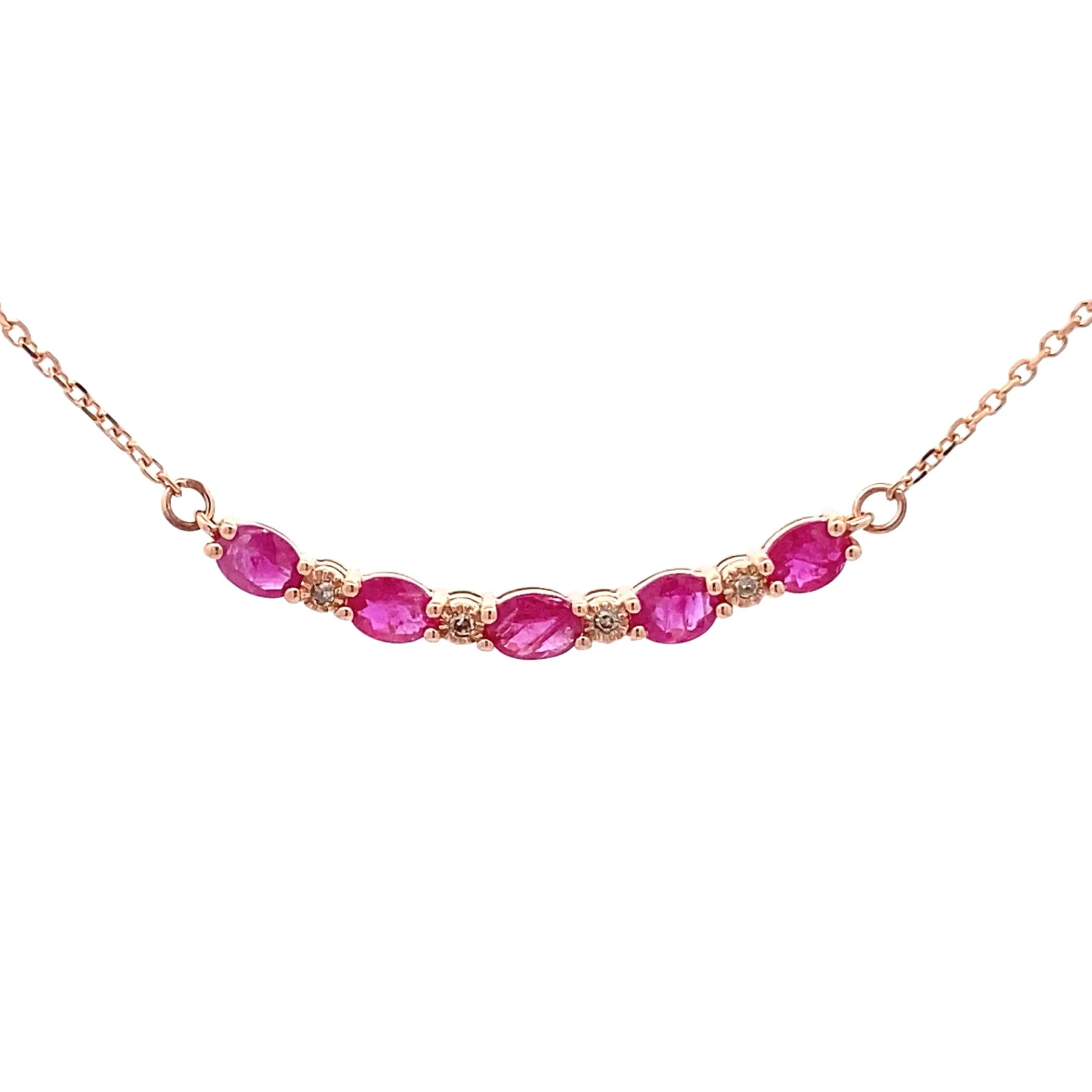 .73ct Ruby Diamond Fashion Pendants 10KT Rose Gold - Image 4