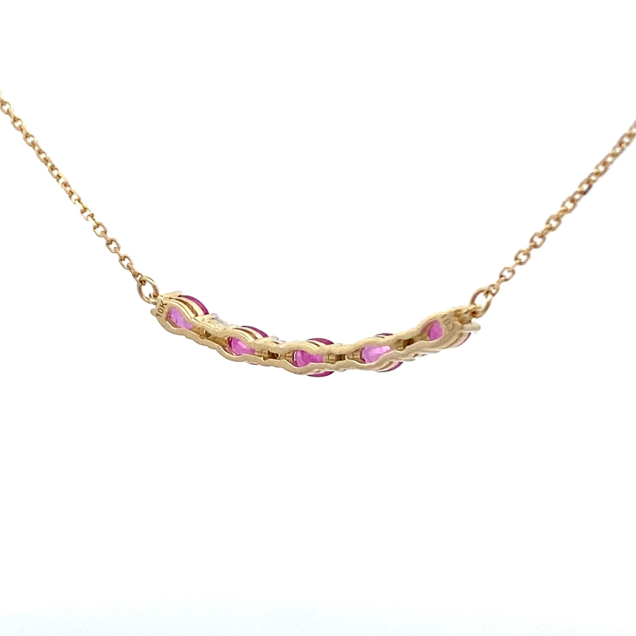 .73ct Ruby Diamond Fashion Pendants 10KT Yellow Gold - Image 7