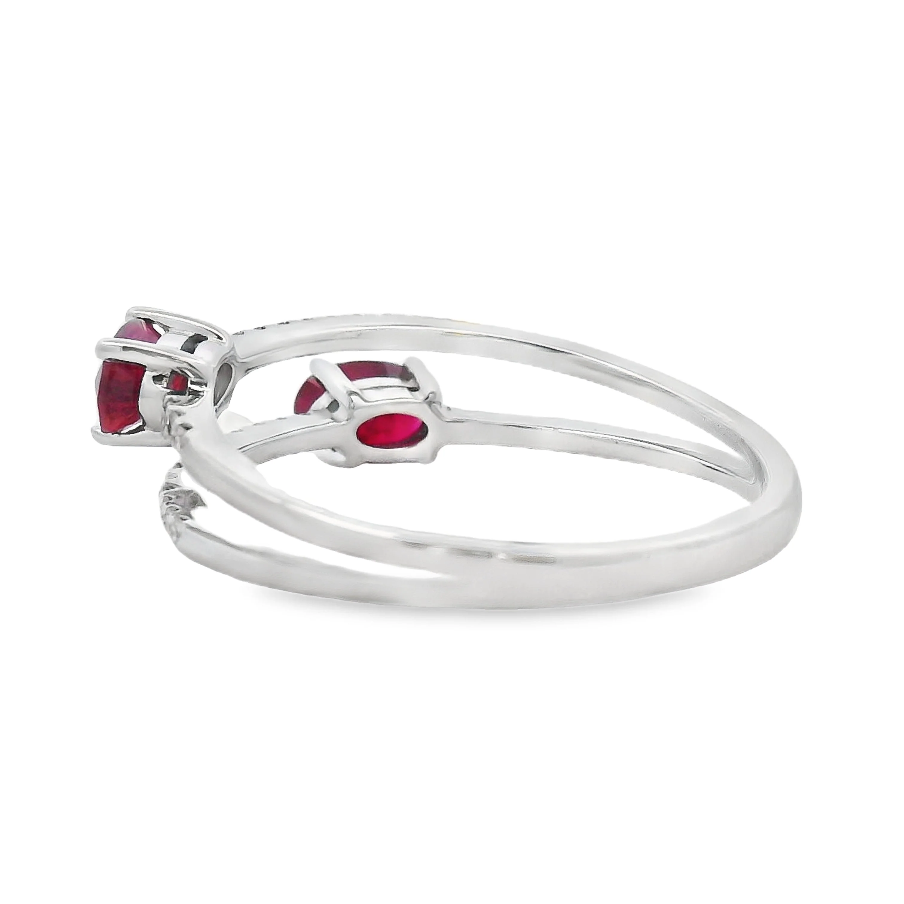 .73ct Ruby Diamond Ring 14KT White Gold - Image 2