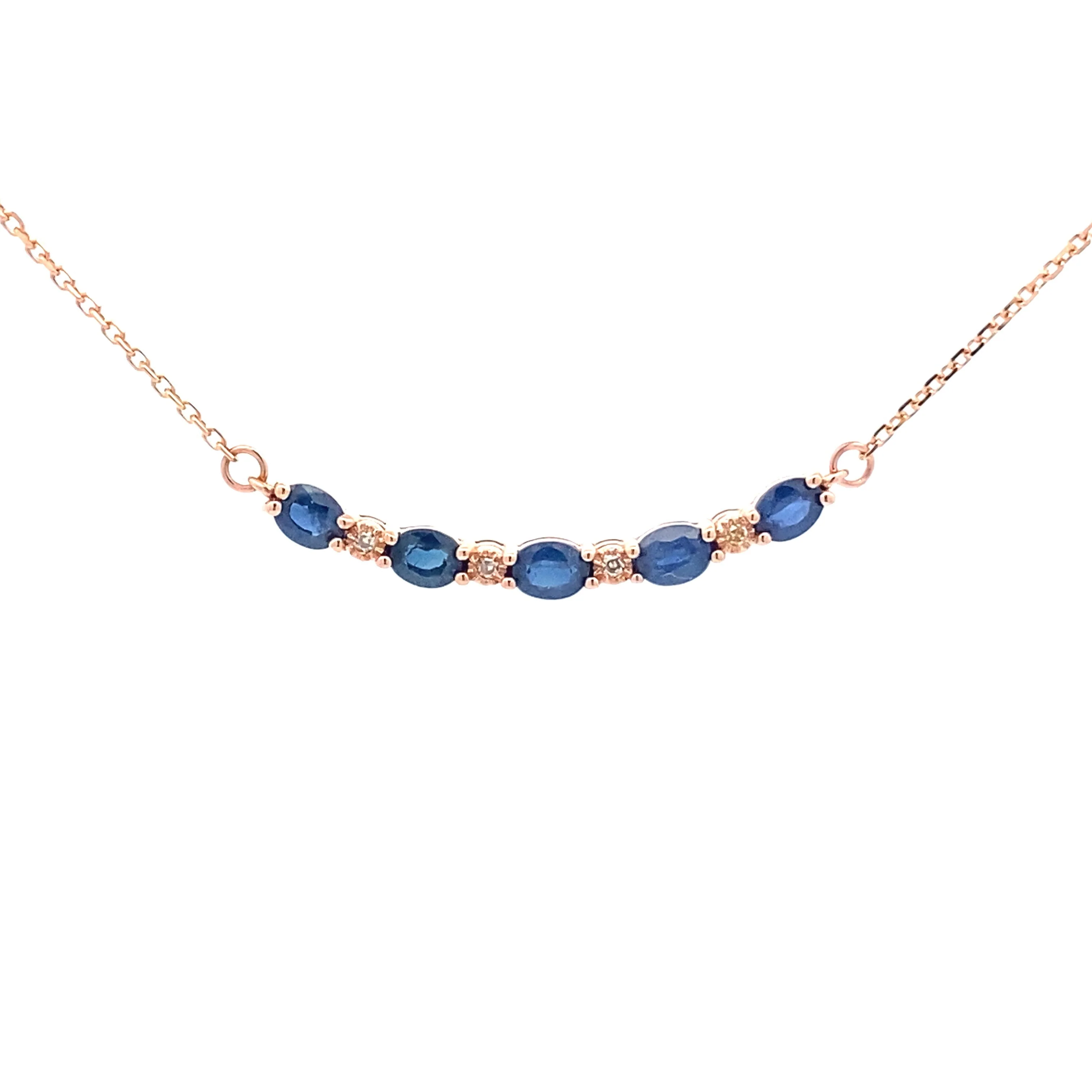 .73ct Sapphire Diamond Fashion Pendants 10KT Rose Gold - Image 4