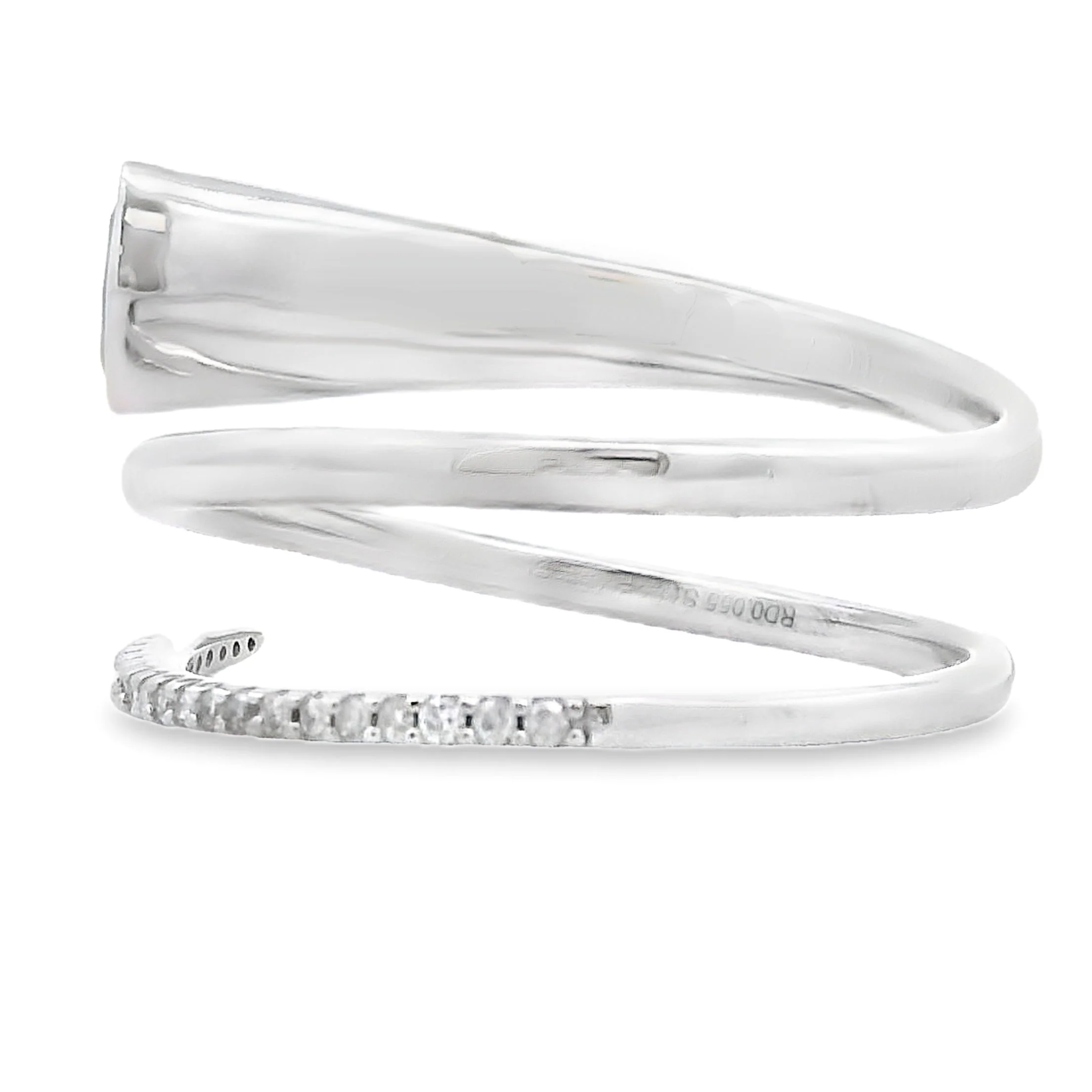 .78ct Sapphire Diamond Ring 14KT White Gold - Image 2