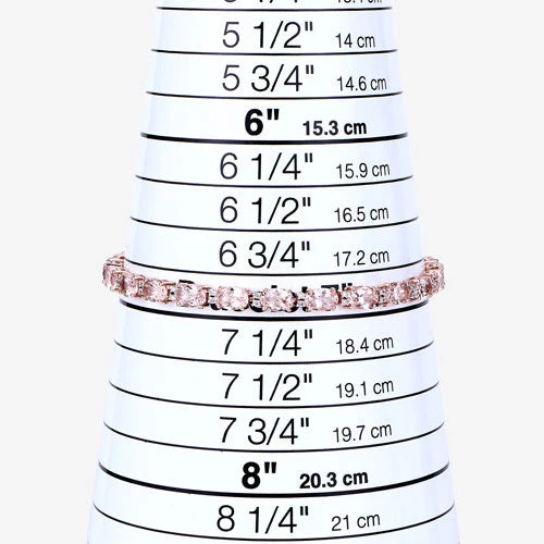 8.95 Carat Genuine Morganite and White Diamond 14K Rose Gold Bracelet - Image 10