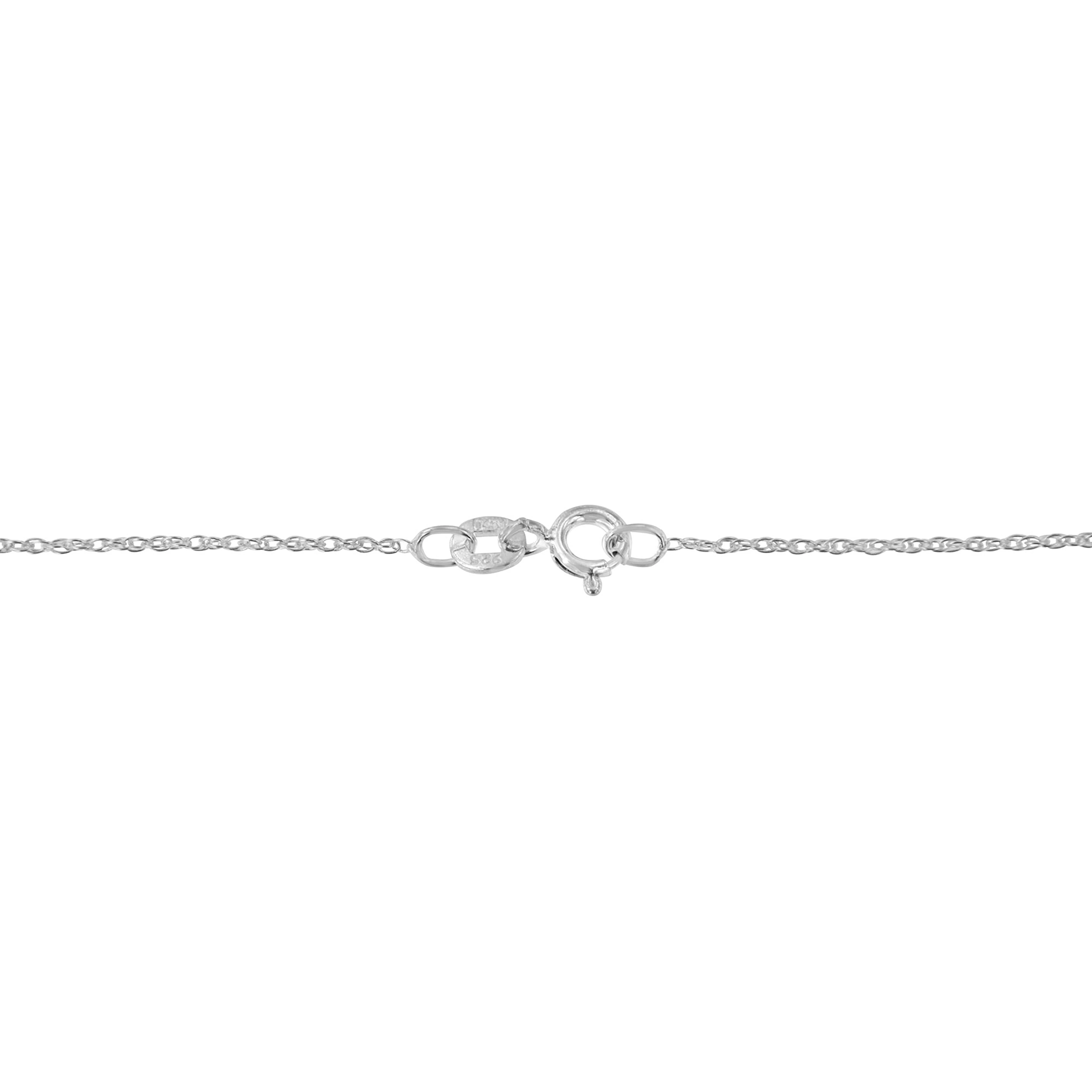 .925 Sterling Silver 4 Cttw Round-Cut Double Row Composite Diamond Heart 18" Pendant Necklace (K-L Color, I1-I2 Clarity) - Image 6