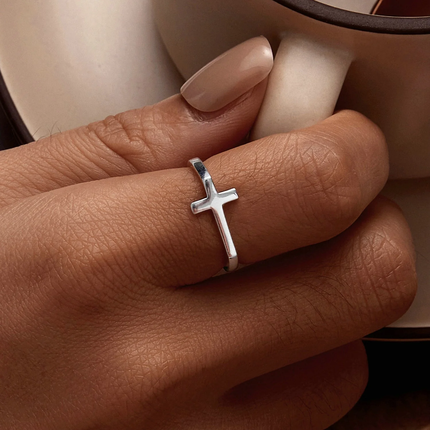 925 Sterling Silver Oxidized 1.7mm Ring for Women - Size 6.0 - Image 6