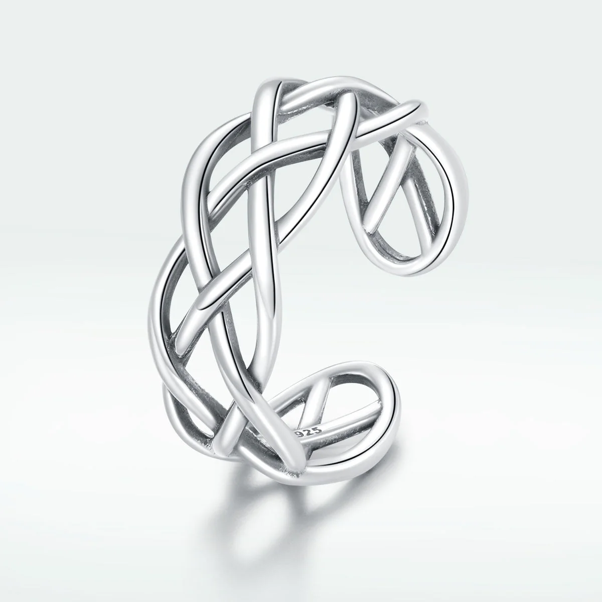 925 Sterling Silver Oxidized Ring 0.8cm for Women