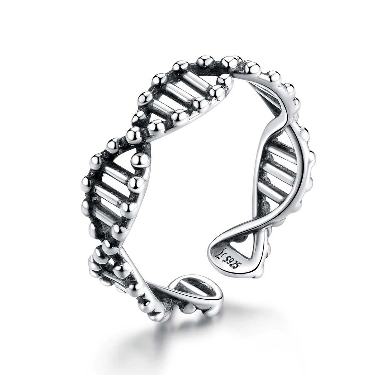 925 Sterling Silver Oxidized Ring for Women