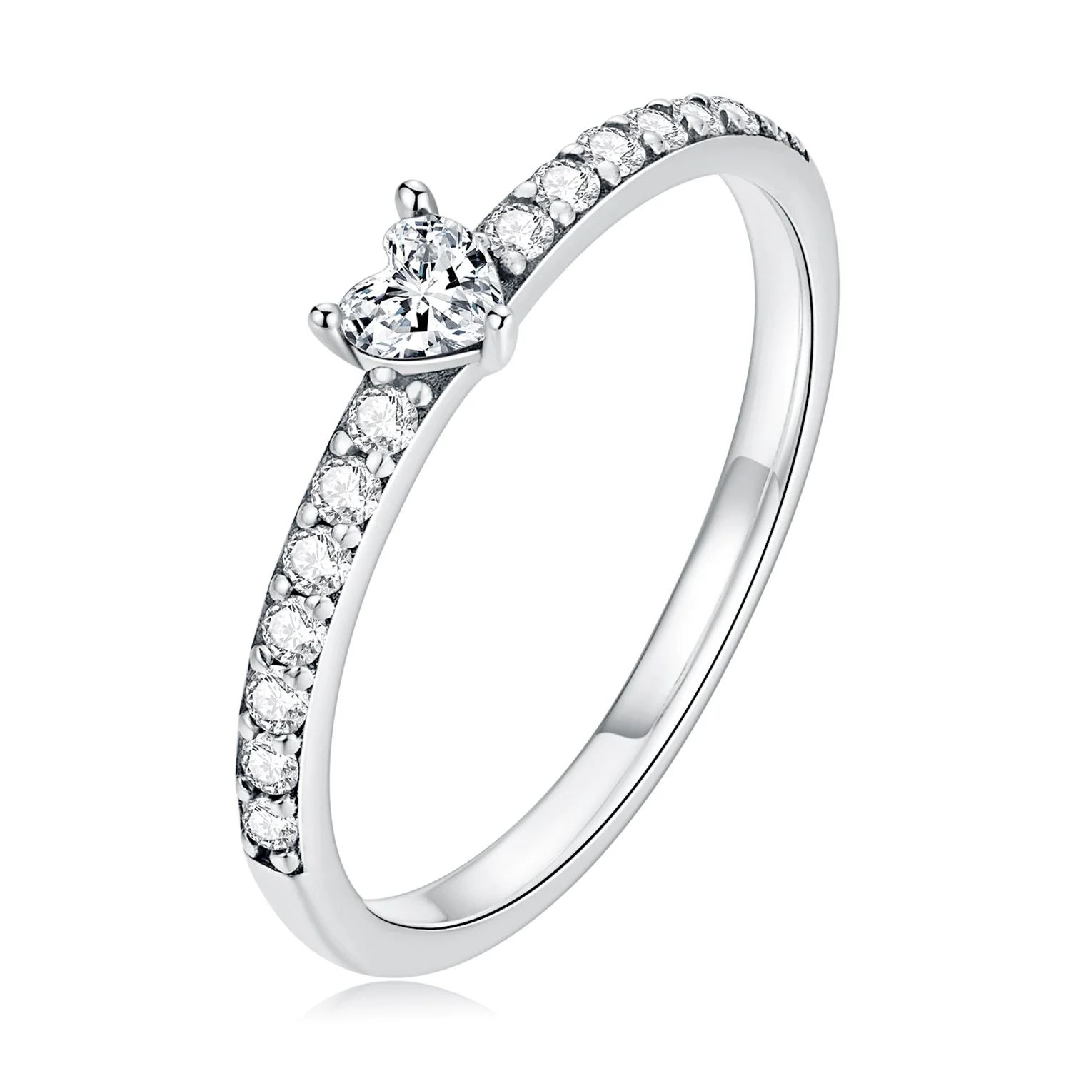 925 Sterling Silver Oxidized Ring with Pavé Setting CZ, Size 6 for Women - Image 4