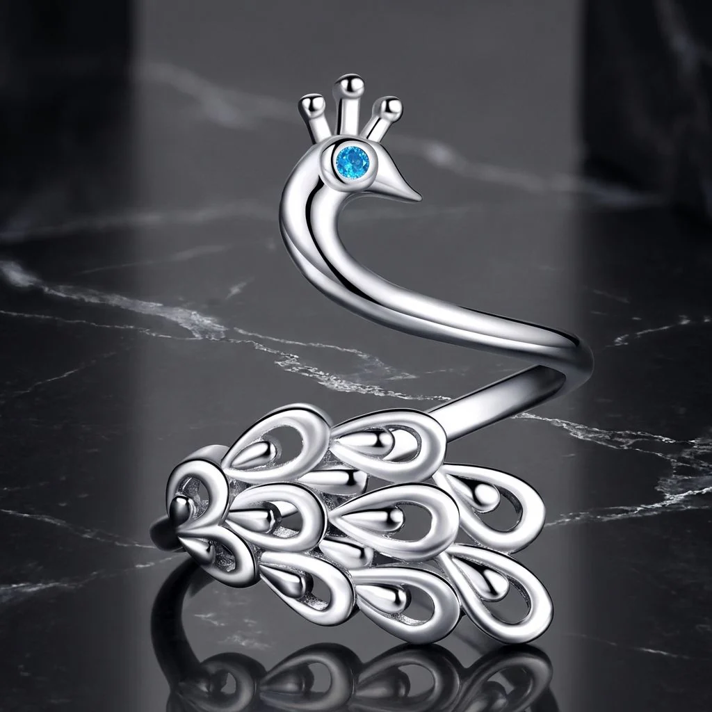 925 Sterling Silver Plated Platinum Pavé Setting CZ Ring for Women - Image 2