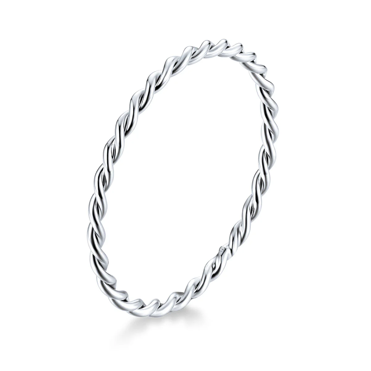 925 Sterling Silver Plated Platinum Ring Size 6.0 for Women - Image 2