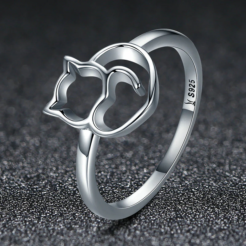 925 Sterling Silver Ring Size 5.0 with Platinum Plating for Women - Image 3