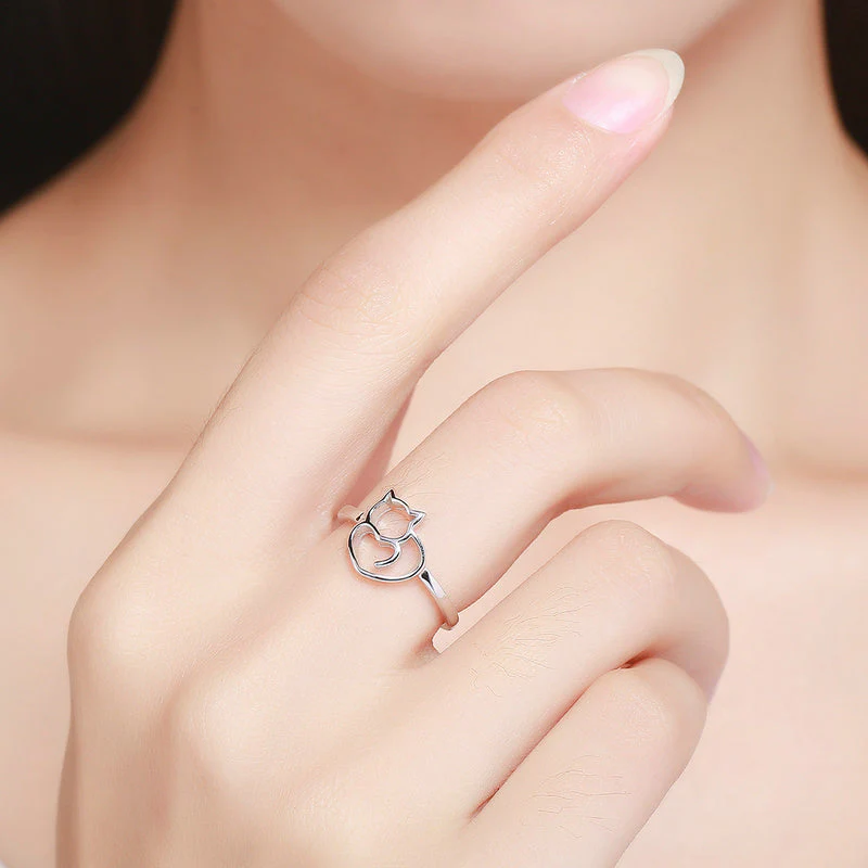 925 Sterling Silver Ring Size 5.0 with Platinum Plating for Women - Image 6