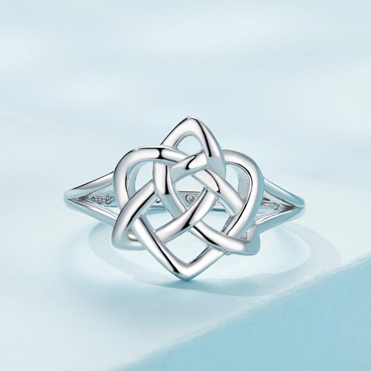 925 Sterling Silver Ring Size 6.0 with Platinum Plating - Image 4