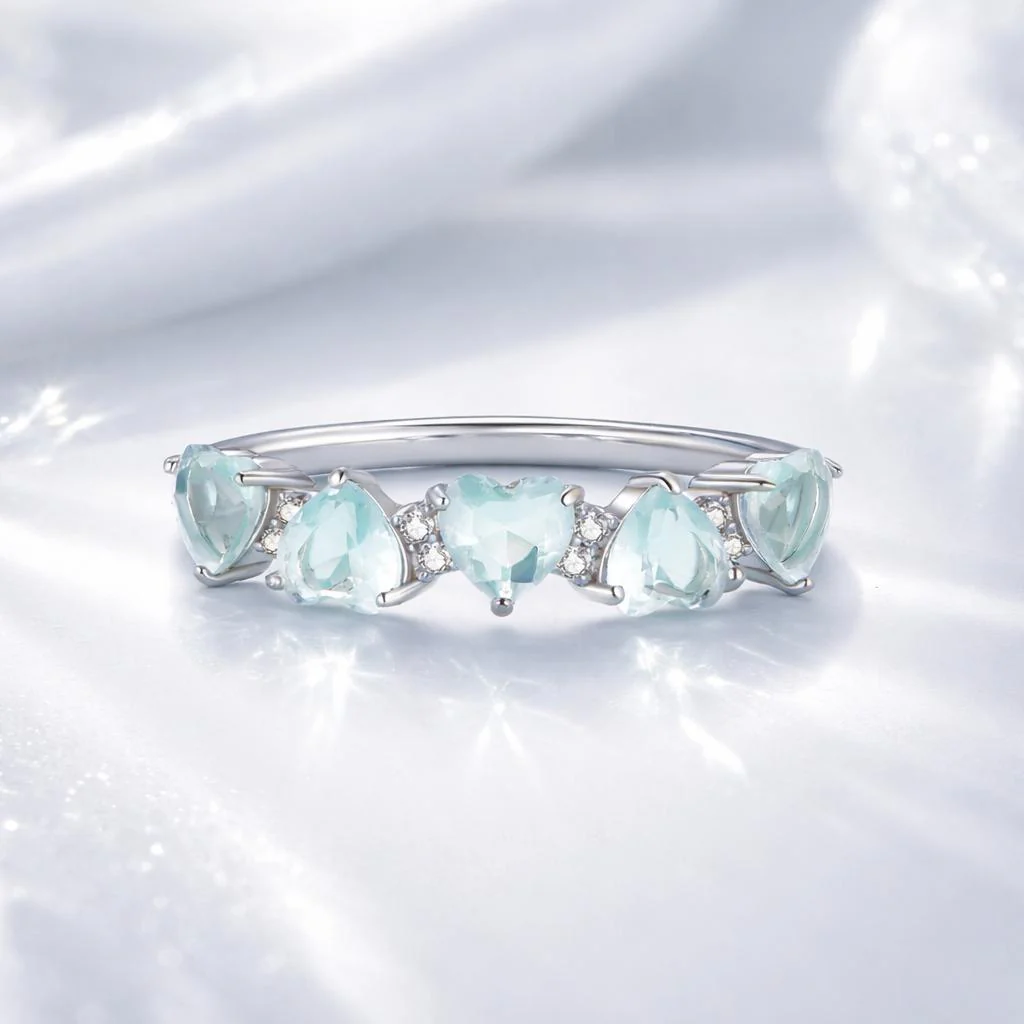 925 Sterling Silver Ring with 4.5mm Pavé Set CZ, Size 7, for Women - Image 2