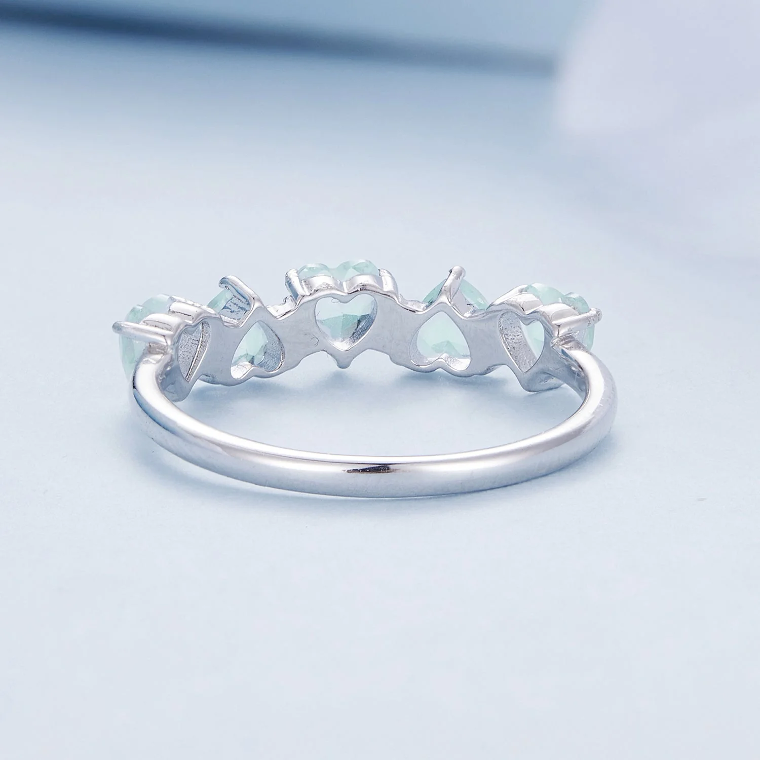 925 Sterling Silver Ring with 4.5mm Pavé Set CZ, Size 7, for Women - Image 5