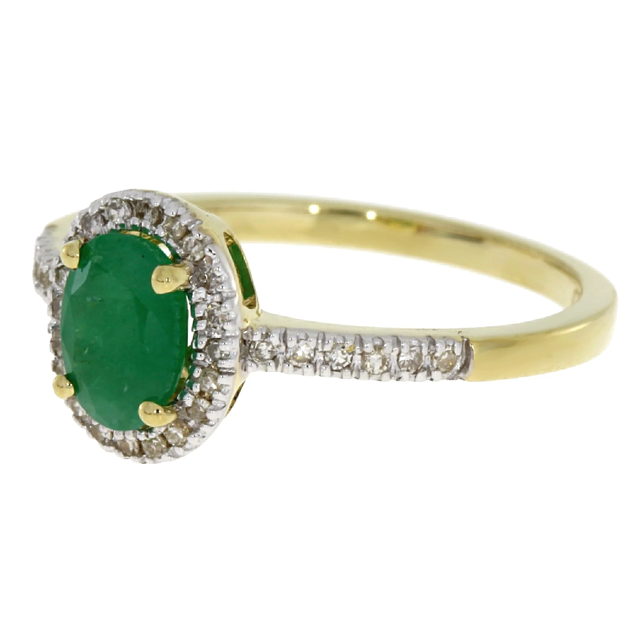 .94ct Emerald Diamond Ring 14KT Yellow Gold - Image 2