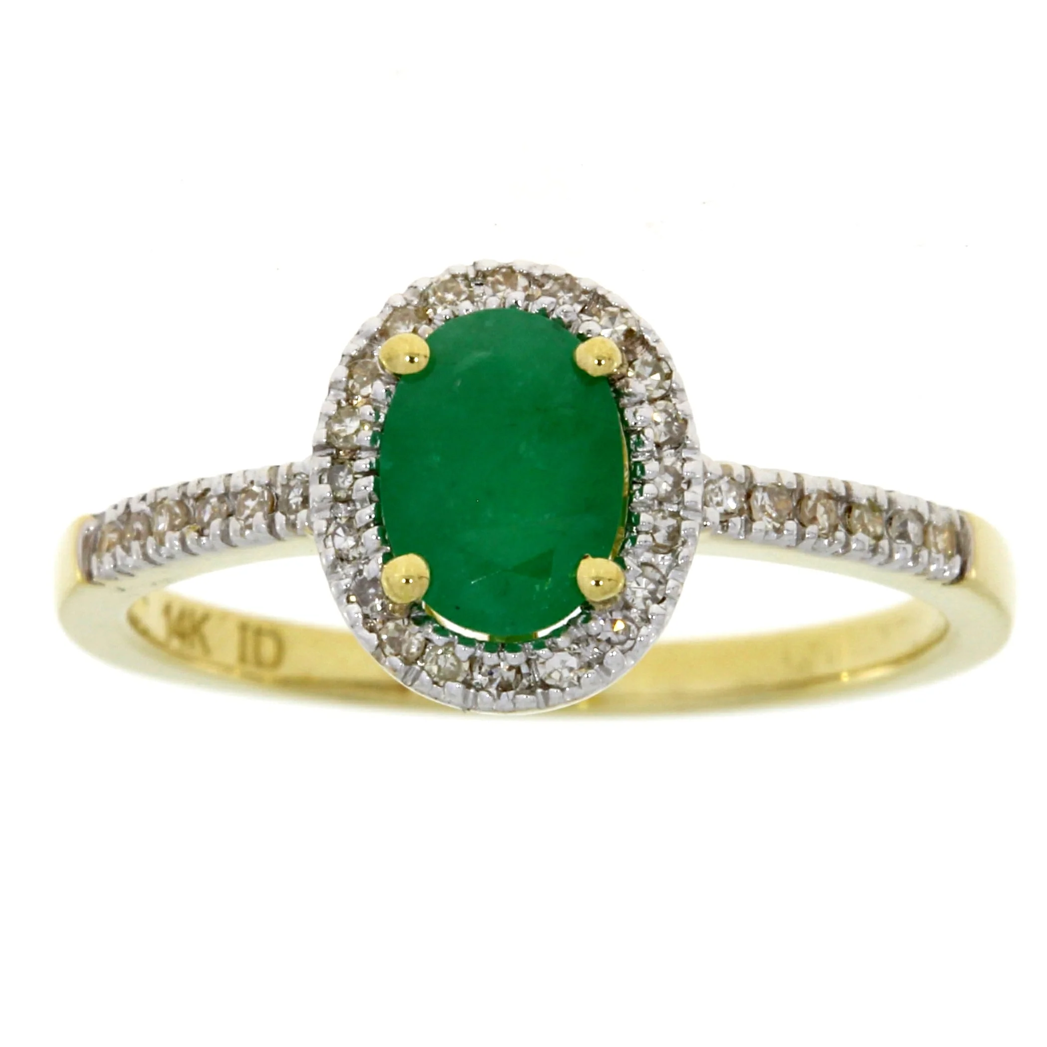 .94ct Emerald Diamond Ring 14KT Yellow Gold - Image 4