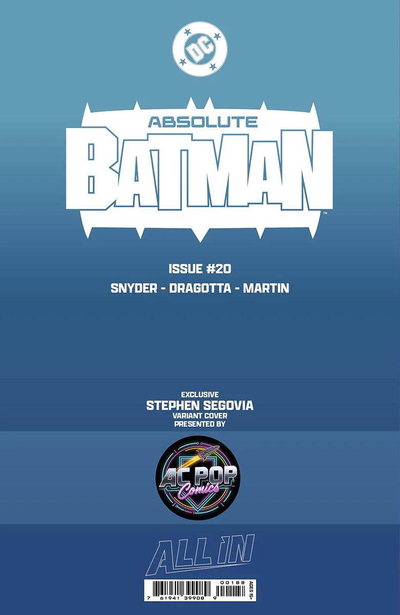 ABSOLUTE BATMAN #20 STEPHEN SEGOVIA EXCLUSIVE VIRGIN VAR (05/13/2026) - Image 2