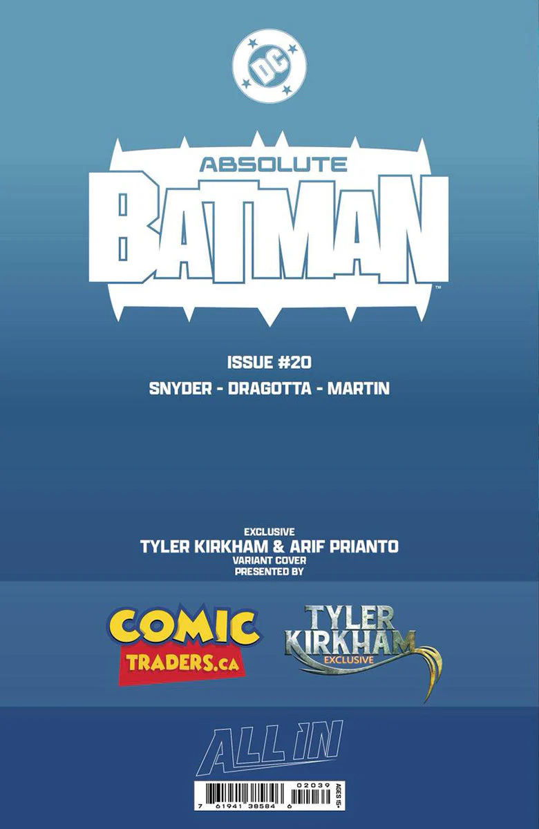 ABSOLUTE BATMAN #20 TYLER KIRKHAM EXCLUSIVE VAR (05/13/2026) - Image 2