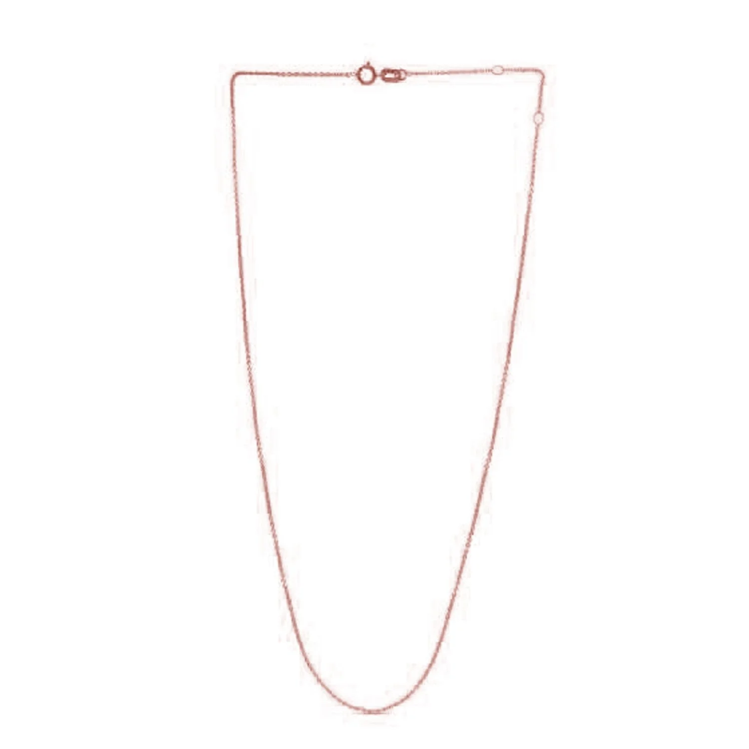 Adjustable Cable Chain in 14k Rose Gold (0.97 mm) - Image 2
