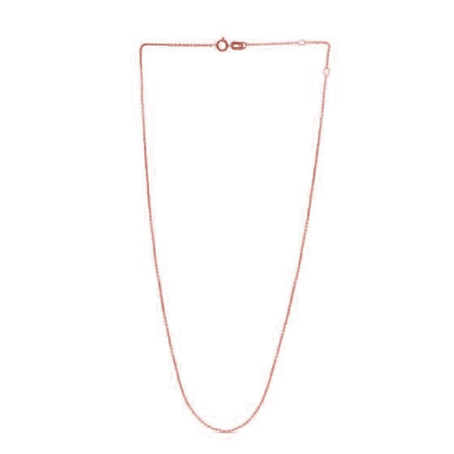 Adjustable Cable Chain in 14k Rose Gold (0.97 mm) - Image 4