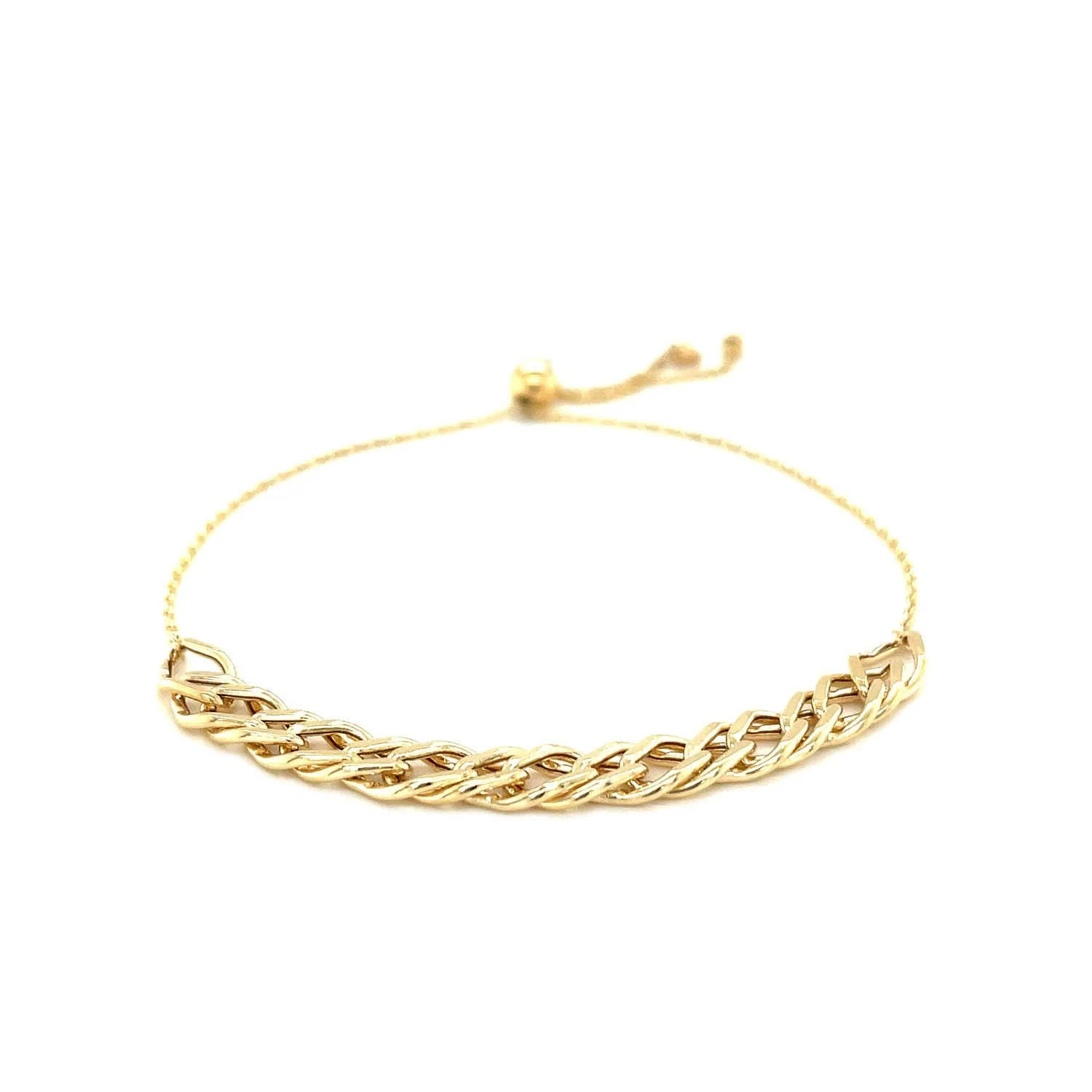 Adjustable Chain Bracelet in 14k Yellow Gold - Image 6
