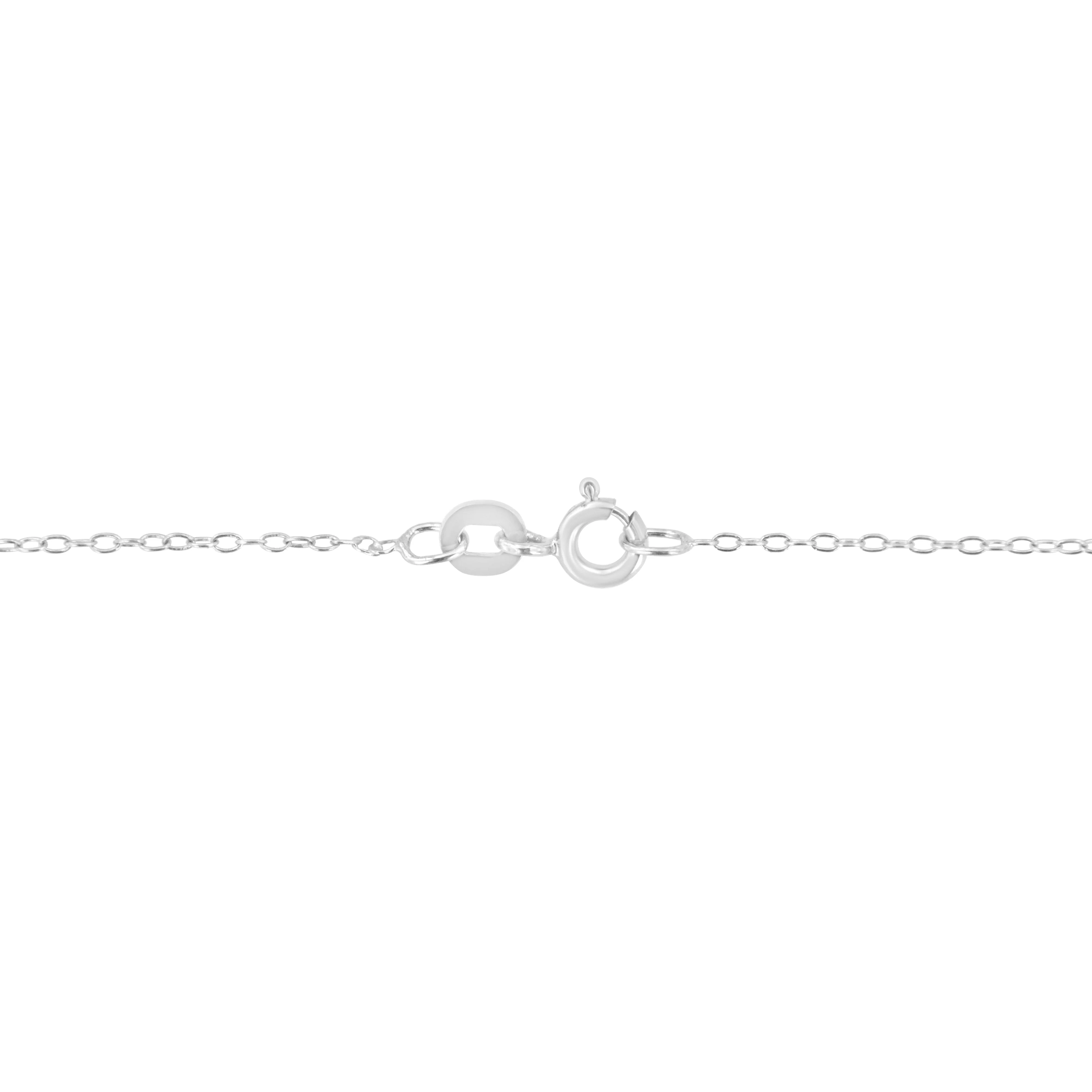 AGS Certified 10K White Gold 1/5 Cttw Bezel Set Round Diamond Solitaire 16-18" Adjustable Pendant Necklace (H-I Color, SI1-SI2 Clarity) - Image 3