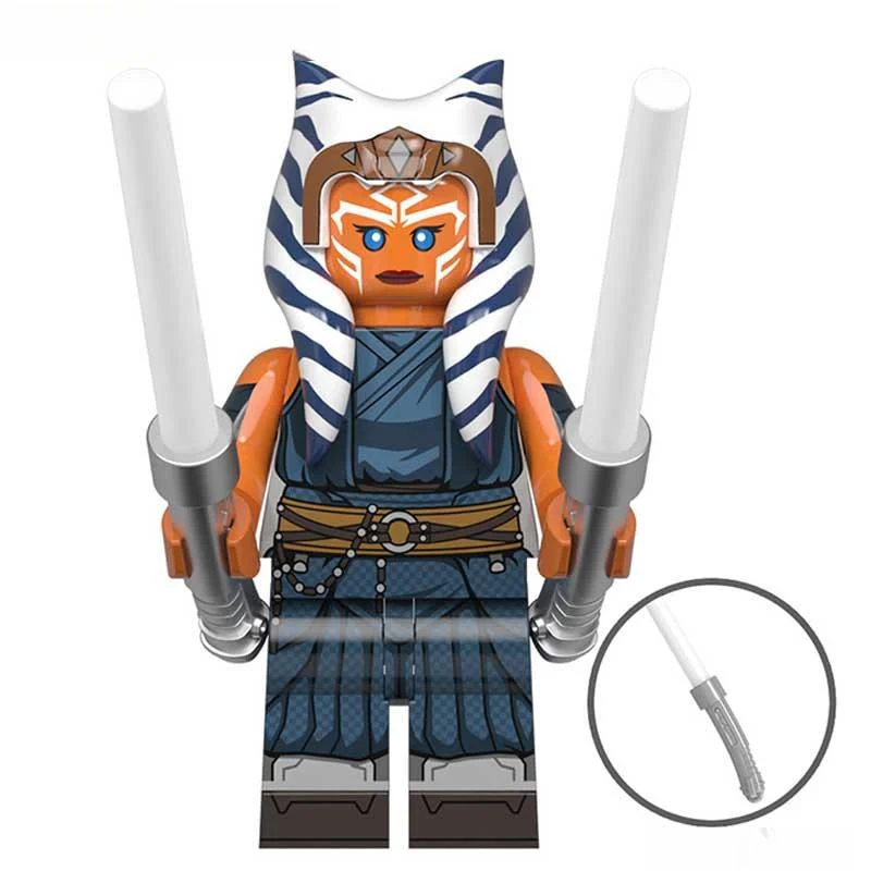 Ahsoka Tano from The Mandalorian Lego Star Wars Minifigures custom Toys 5