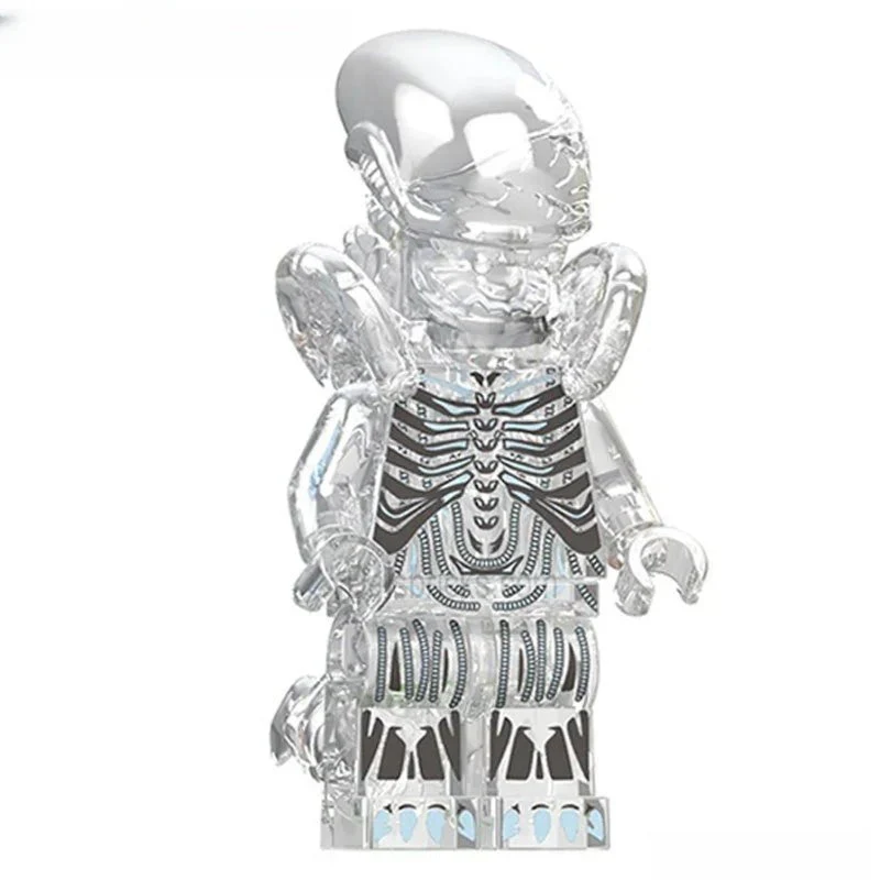 Alien Xenomorph transparent Lego Minifigures custom Toys