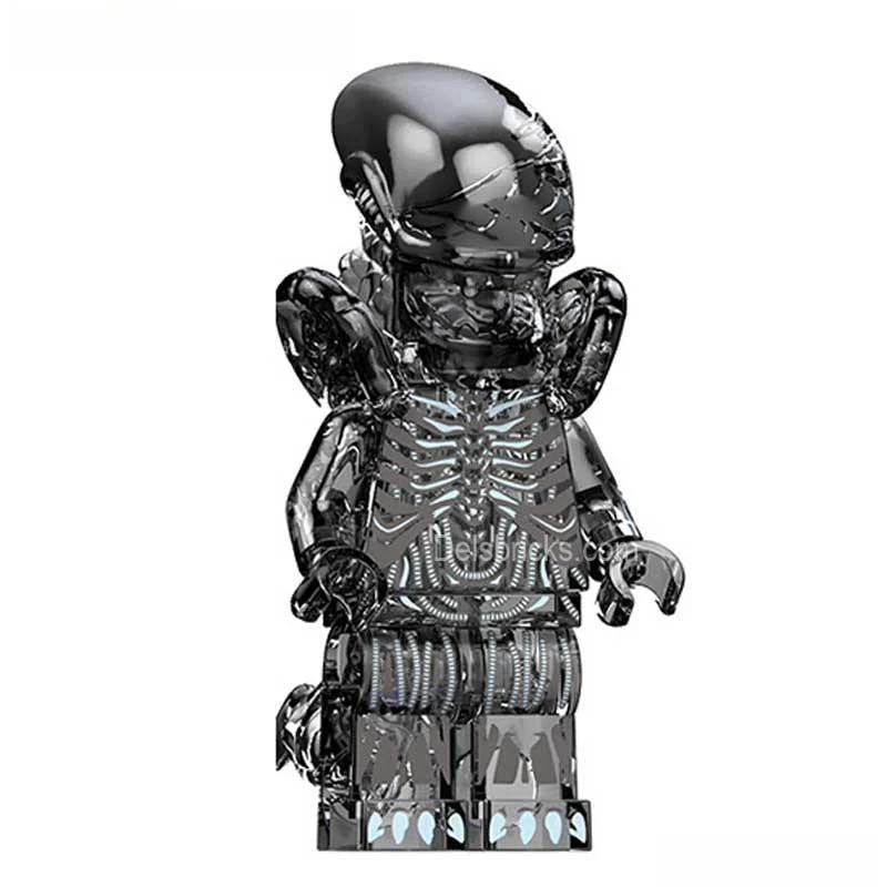 Aliens Xenomorph transparent black Lego Compatible Minifigures