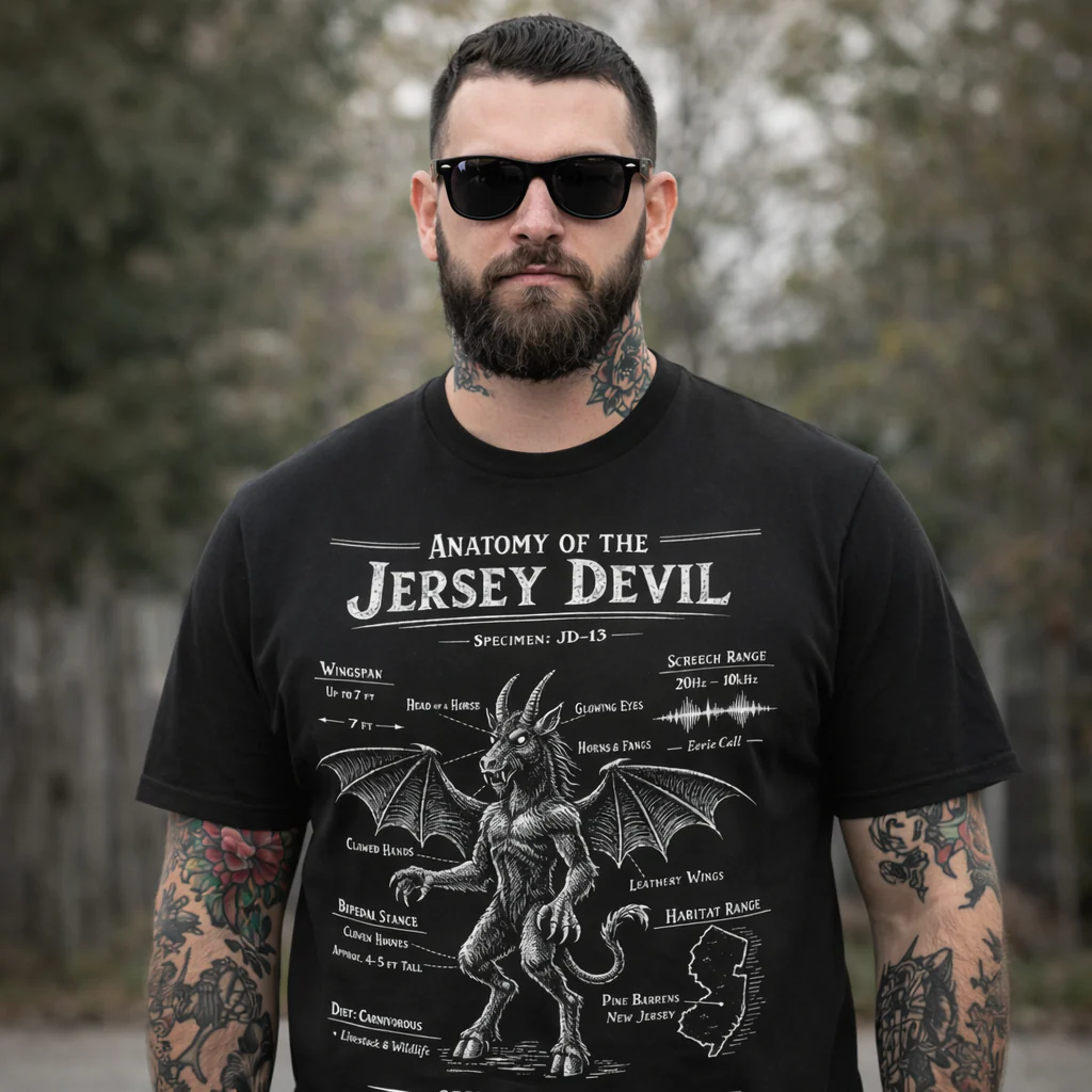 Anatomy of the Jersey Devil T-Shirt - Image 4