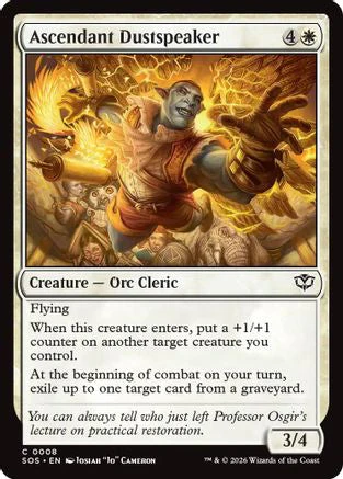 Ascendant Dustspeaker (SOS-008) - Secrets of Strixhaven Foil