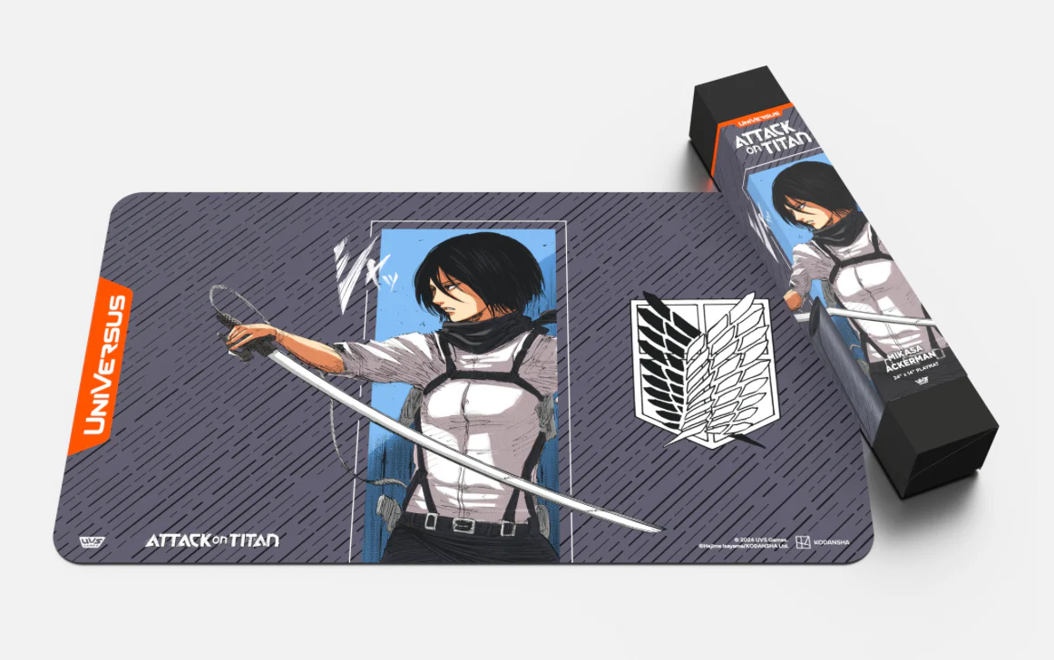 ATTACK ON TITAN: BATTLE FOR HUMANITY PLAYMAT: MIKASA ACKERMAN - Image 2
