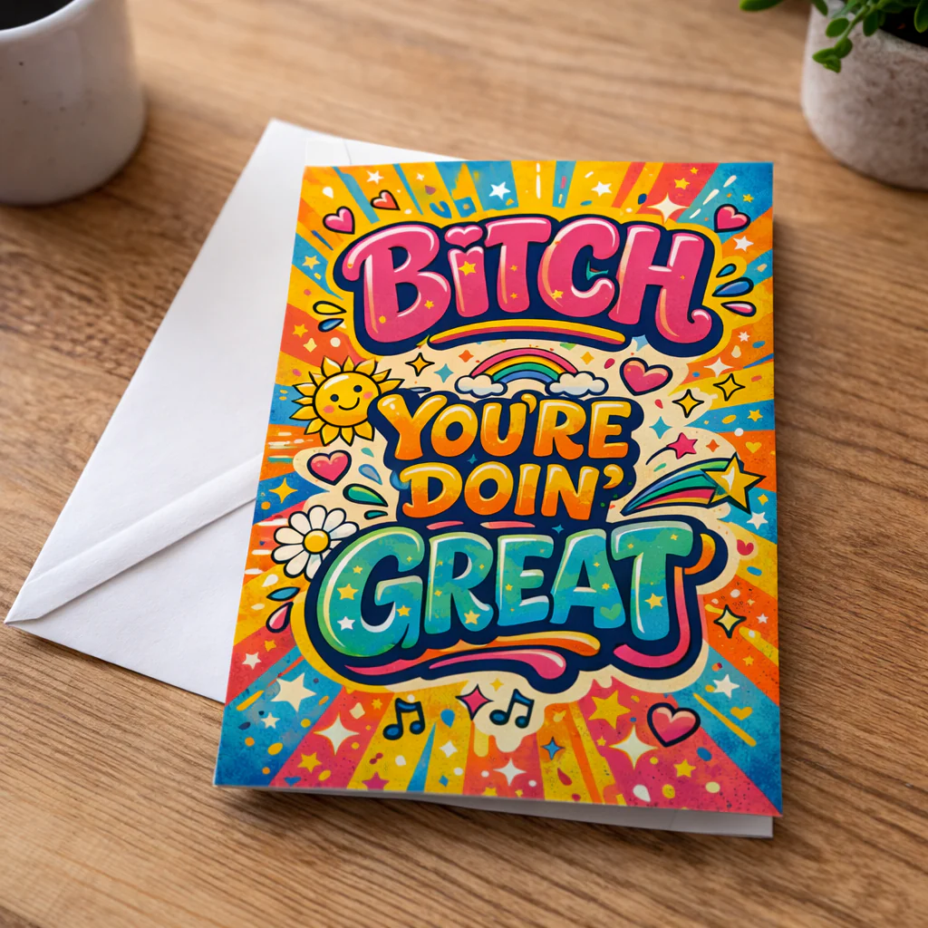 B--ch You're Doin Great Card - Image 2