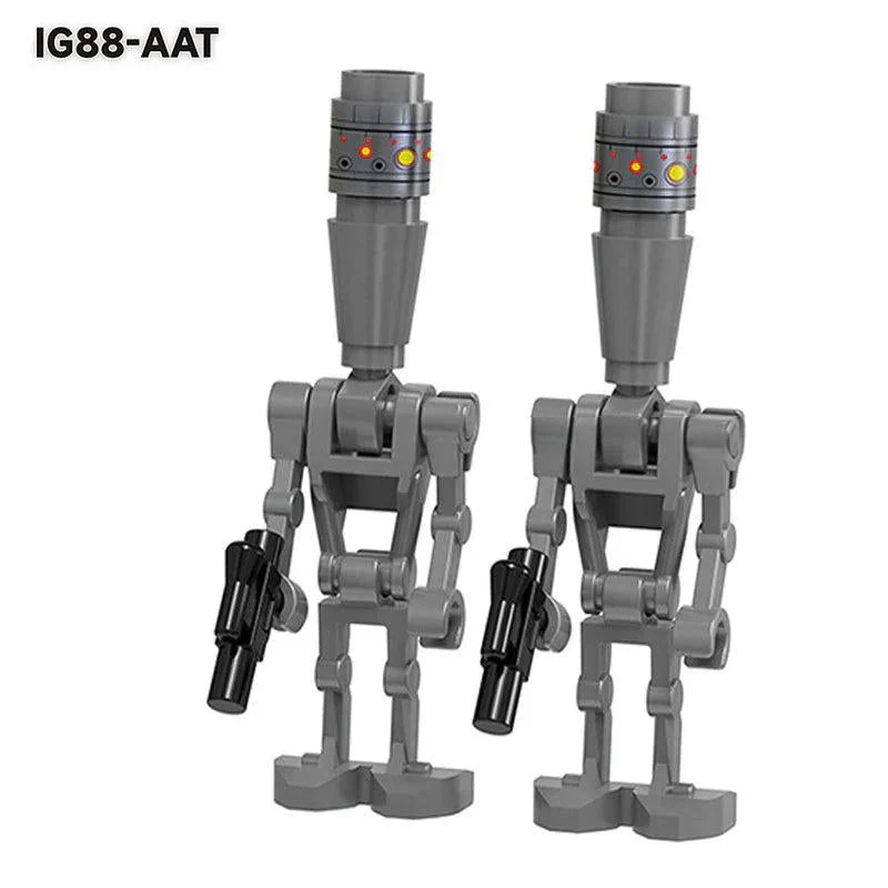 Battle Droids & IG-88 4 pack Lego Star Wars Minifigures Custom Toys - Image 2
