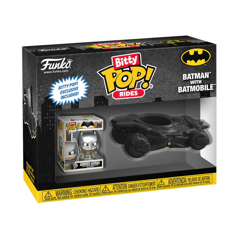 BITTY POP! RIDES BATMAN WITH BATMOBILE