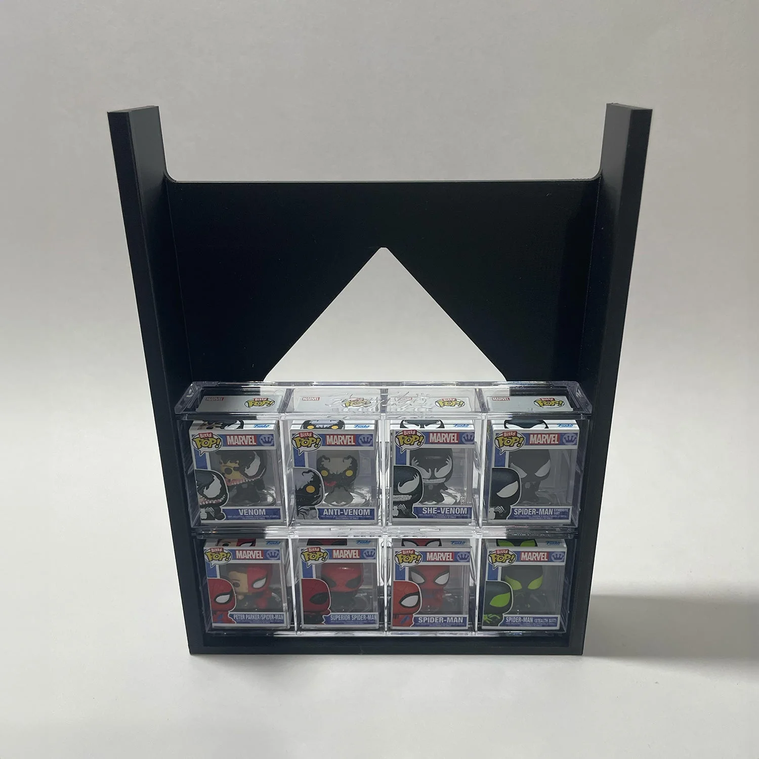 BITTY POPS in Acrylic Sleeves - Display Case for Funko Bitty Pops, Wall Mountable & Stackable Pop Shelf (3D Printed) - Image 6