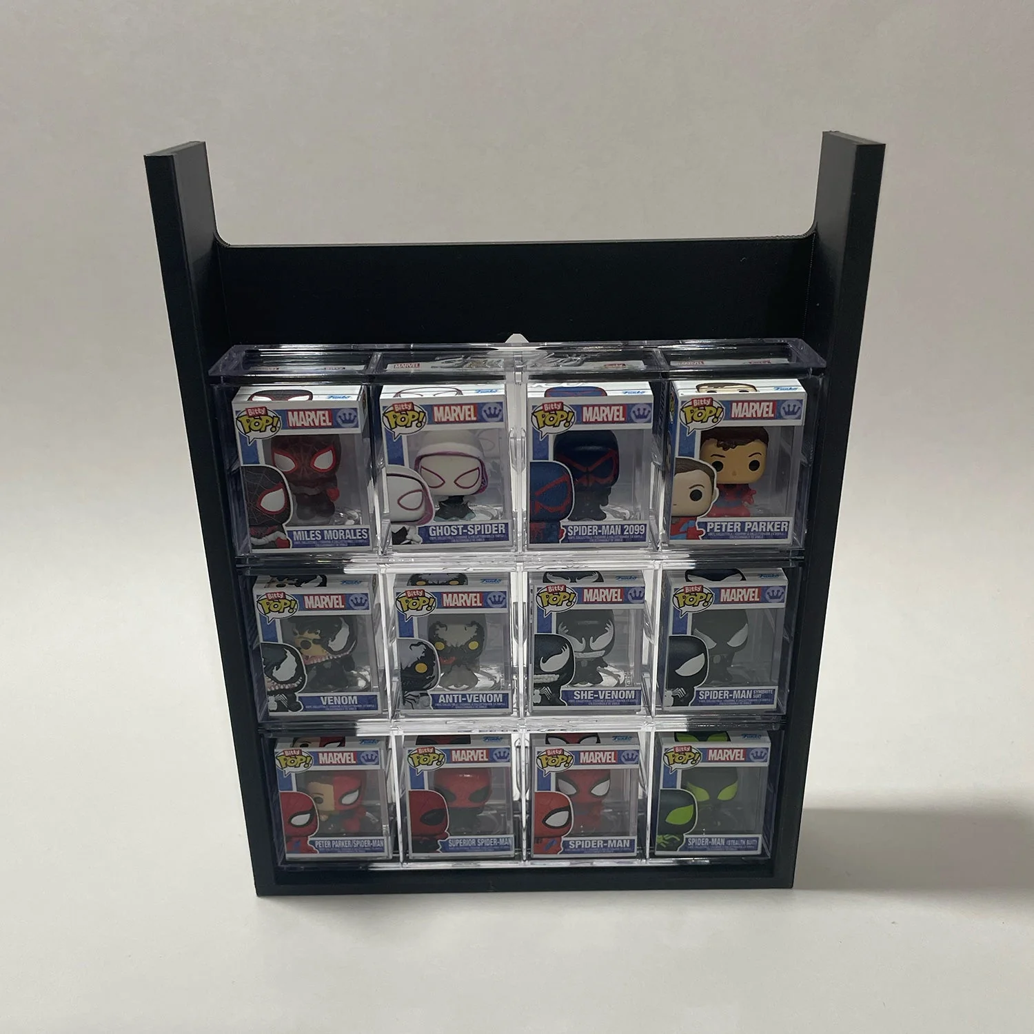 BITTY POPS in Acrylic Sleeves - Display Case for Funko Bitty Pops, Wall Mountable & Stackable Pop Shelf (3D Printed) - Image 7