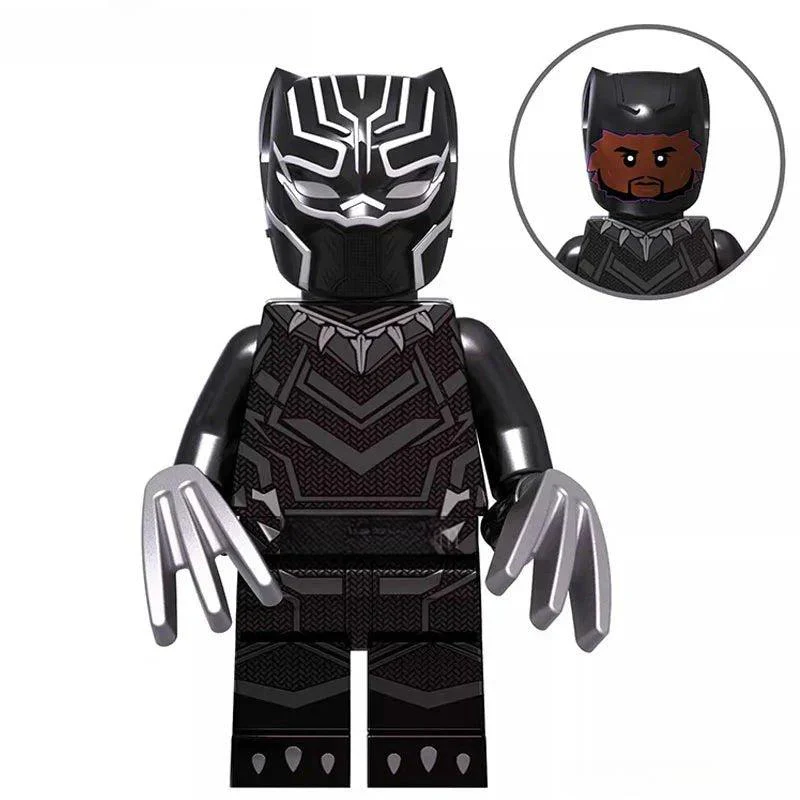Black Panther T"Challa Avengers Lego Minifigures Custom Toys