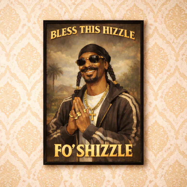 Bless This Hizzle Fo Shizzle Print - Image 2