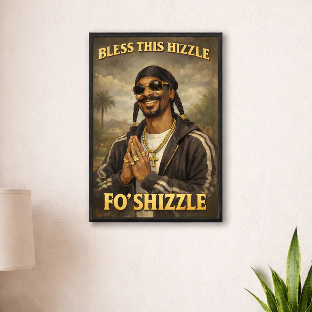 Bless This Hizzle Fo Shizzle Print - Image 3