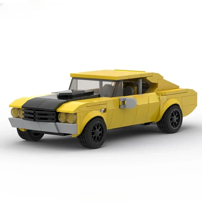 Camaro SS Classic Muscle Custom Lego Cars Minifigures Building Block Toys - Image 2