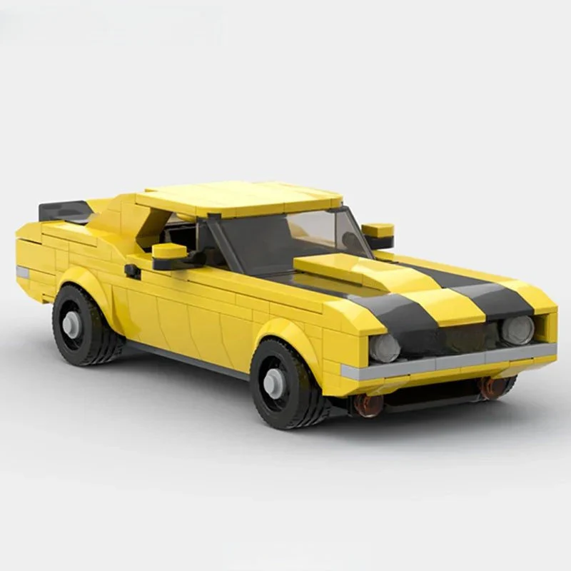 Camaro Z28 Classic Muscle Custom Lego Cars Minifigures Building Block Toys