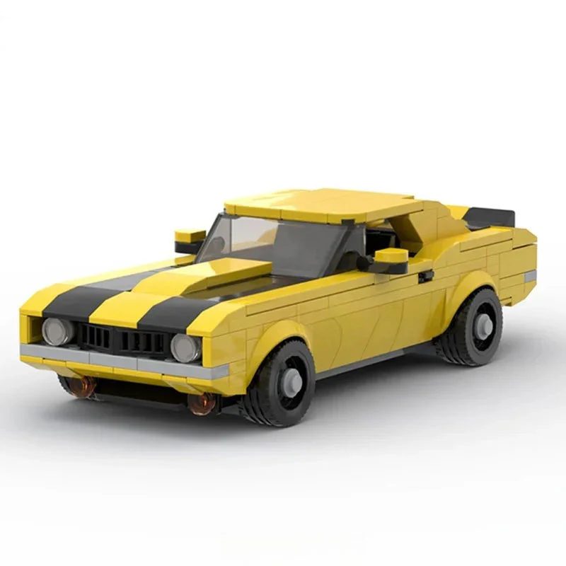 Camaro Z28 Classic Muscle Custom Lego Cars Minifigures Building Block Toys - Image 2
