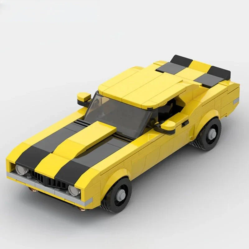 Camaro Z28 Classic Muscle Custom Lego Cars Minifigures Building Block Toys - Image 3